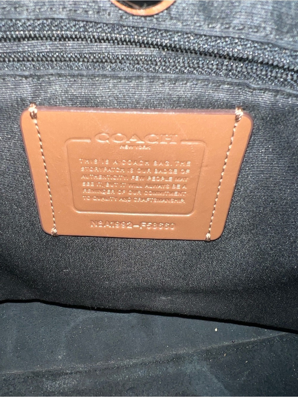 Coach Brown Pebbled Leather Everyday Tote - Picture 3 of 7